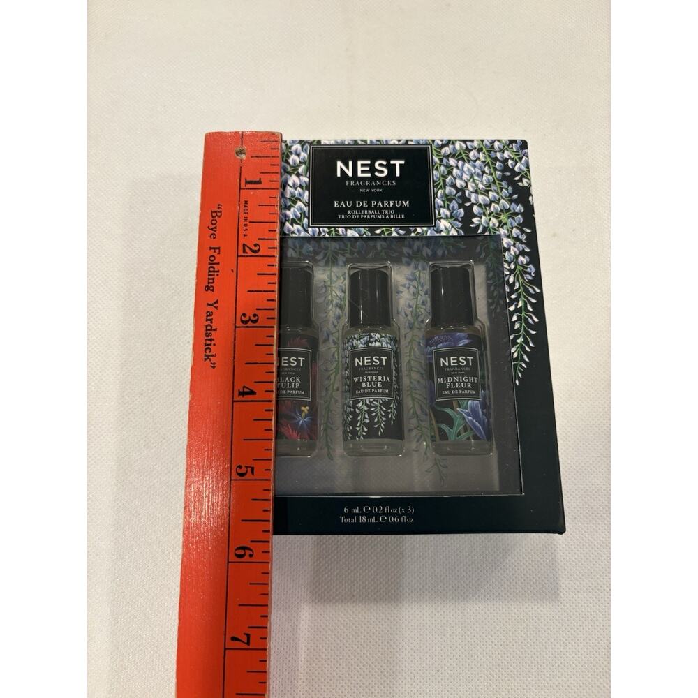 NEST Eau De Parfum Rollerball Trio Blk Tulip Wisteria Midnight Fleur perfume - Picture 4 of 4
